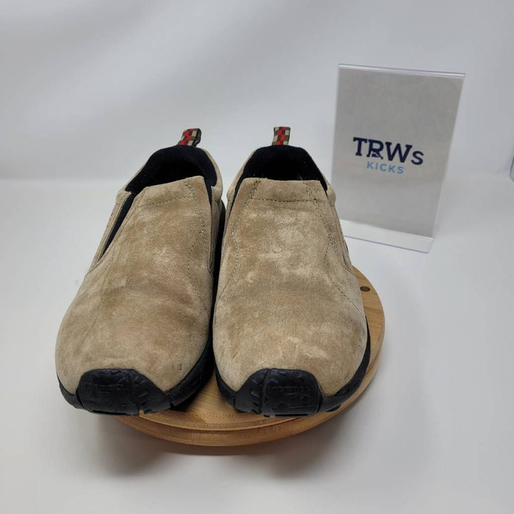 Merrell Womens Jungle Moc Classic Taupe Slip On Shoes Brown Round Toe Low Top 9